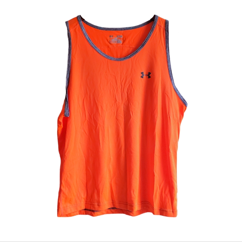 Under Armour Orange Tank Top Loose Fit XL